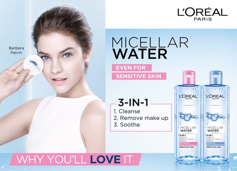 محلول پاک کننده آرایش میسلار واتر MICELLAR LOREAL
