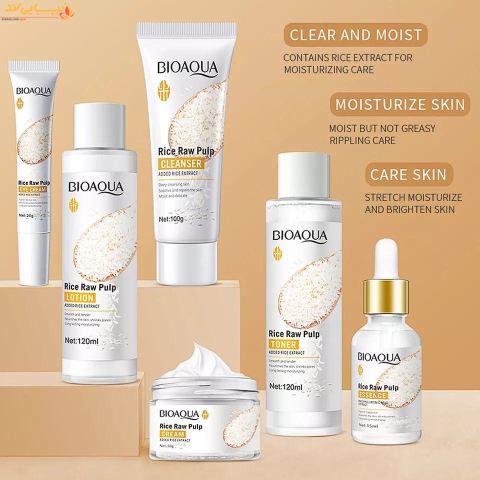 پک مراقبتی پوست عصاره ی برنج بیوآکوا (BIOAQUA) - Image 2