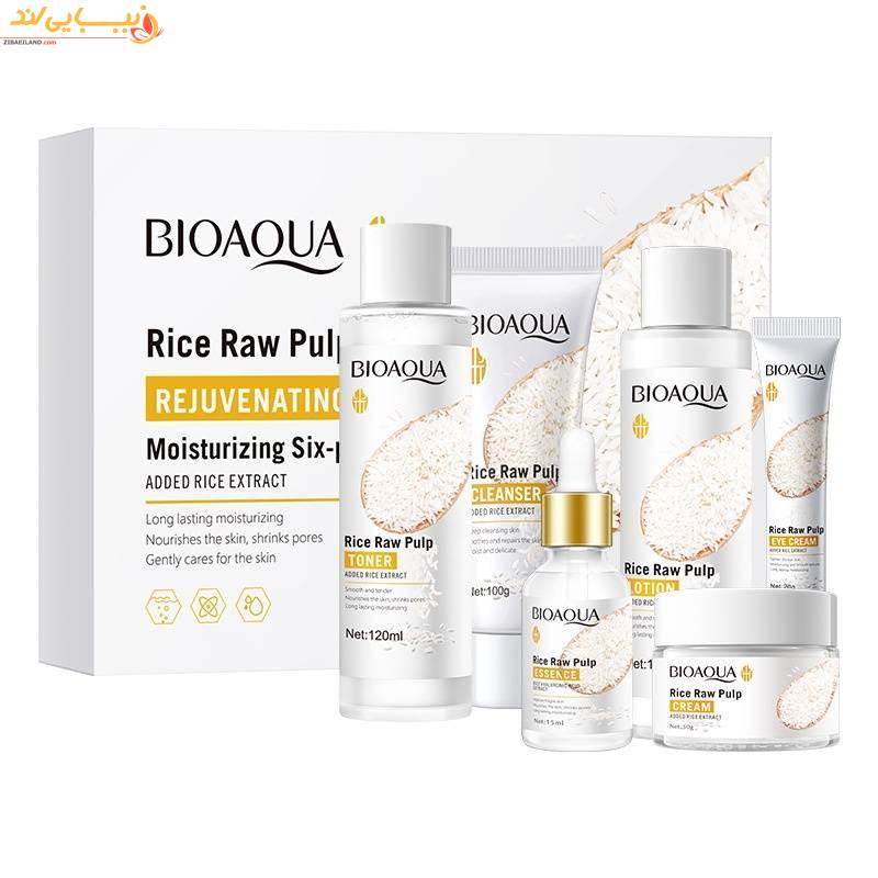 پک مراقبتی پوست عصاره ی برنج بیوآکوا (BIOAQUA)